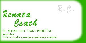 renata csath business card